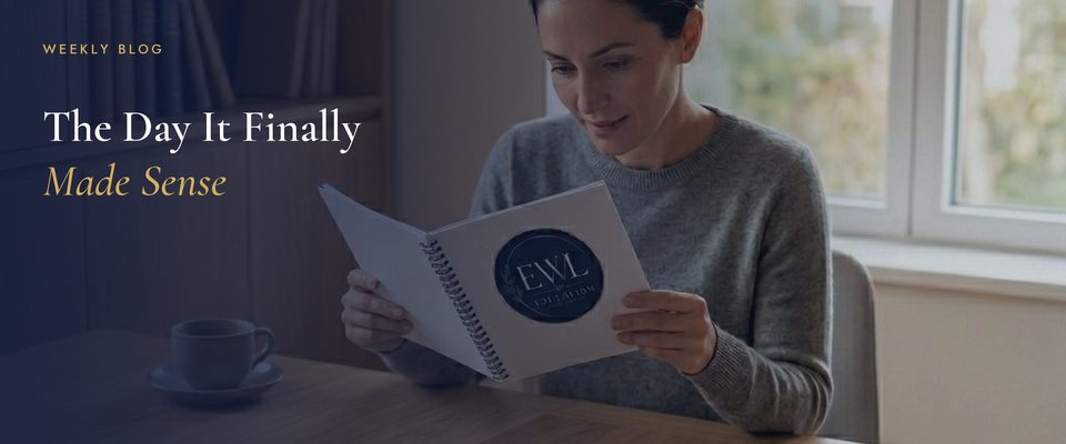 A parent reading a specialist report at home — the moment a child's struggles finally make sense