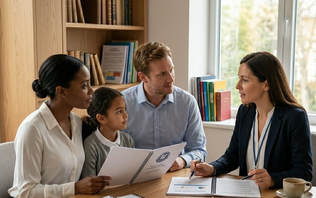 A family meeting a specialist — for parents who keep being told their child is fine but sense something is being missed